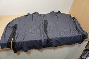 lot 332 image: 2 Ultra Cooling Quarter Zip Shirts - Large