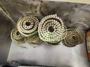 lot 968 image: Lot of (6 Rolls) 1-14 Coil Roofing Nails