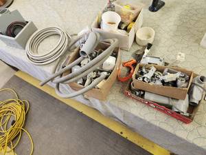 lot 992 image: Lot of  Electrical Fittings, Switches, Wiring