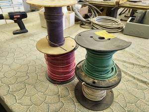 lot 994 image: Lot of (4 Partial Spools) Electrical Wiring