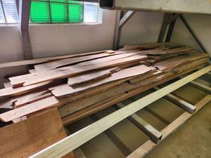 lot 1002 image: Rough Sawn Black Walnut Boards