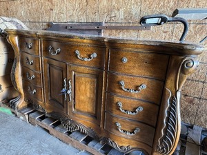 lot 2 image: dresser with night stand