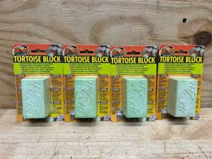 lot 38 image: Zoo Med Laboratories SZMBB55 Tortoise Banquet Block, Net WT 5 oz (lot of 4)