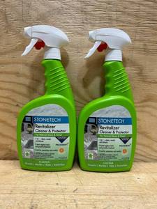 lot 39 image: STONETECH  Revitalizer Countertop Cleaner Protector for Natural Stone & Grout, Citrus Scent, 24oz Spray Bottle (lot of 2)