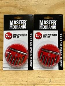 lot 54 image: #100529 MM 7PC Screw Bit Set (lot of 2)