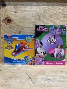 lot 65 image: Paw patrol toy and Disney Junior hopper (lot of 2)