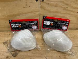 lot 122 image: PLYMOUTH FORGE DUST MASK SET (lot of 2)