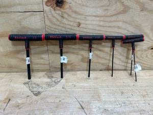 lot 172 image: Eklind T-handle hex keys (lot of 6)