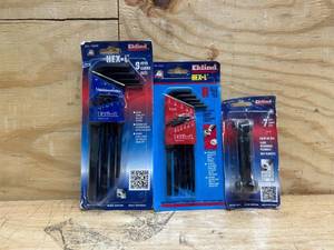lot 178 image: Eklind Hex Key Sets (lot of 3)