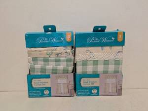 2 NEW THE PIONEER WOMAN 3PIECE SWEET SRIGS SMALL WINDOW CURTAIN SET