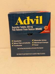 lot 12 image: ADVIL IBUPROFEN TABLETS 200 MG