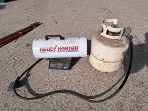 lot 48 image: Reddy Heater 35000BTU & Full Propane Tank
