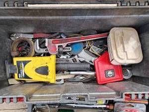 lot 52 image: Miscellaneous Tools (Pipe Wrenches, Cresent Wrenches, Craftsman & Other Brands in Lot)