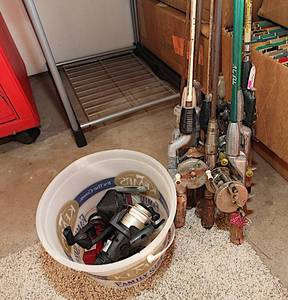 lot 0051 image: Large Fishing Lot - Antique and Modern - Summer and Winter