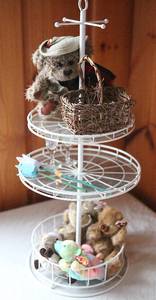 lot 0065 image: Beanie Babies on Multi Tier Spinning Stand with More