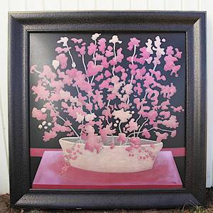 lot 0086 image: Extra Large Contemporary Original Painting - Framed and Signed