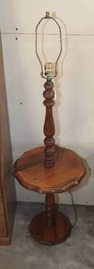 lot 0099 image: End Table Floor Lamp no Shade - Working