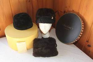 lot 0126 image: RETRO FASHION ATTIC FIND - 60s Mod Hats with Hat Box - Historical WI Find - Lot #6