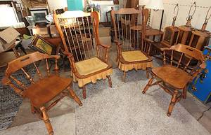 lot 0143 image: Ethan Allen Chairs - Cool Set of Bouncy Chairs - See Pics