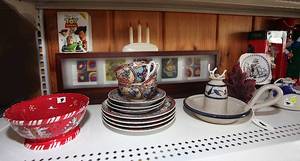 lot 0169 image: Shelf Lot #20 - Multiple items in one lot - Some Christmas - See Pic