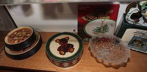 lot 0184 image: Shelf Lot #35 - Multiple items in one lot - Some Christmas - See Pic