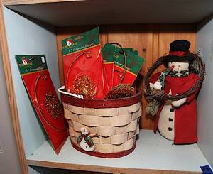 lot 0217 image: Shelf Lot #61 - Multiple items in one lot - Some Christmas - See Pic