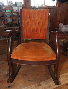 lot 0308 image: Antique Rocking Chair