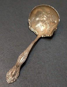 lot 160A image: K - Vintage Sterling Silver Ornate Ladle