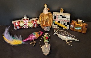 lot 276 image: DR - Assorted Old World Christmas Glass Ornaments - Set of 7