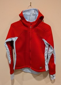 lot 314 image: C - Nike Sphere Thermal Red and Gray Hooded Jacket Womens Size Medium