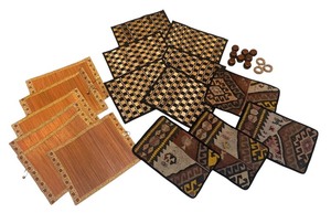 lot 21R image: DR - Collection of Placemats and Napkin Holders Assorted Styles