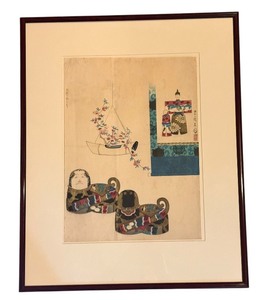 lot 31R image: K - Framed Japanese Print in the Style of Kubo Shunman