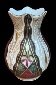 lot 93R image: K - Royal Austria Alhambra Hand-Painted Bud Vase