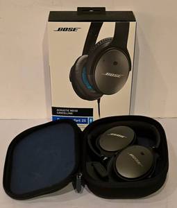 lot 256K image: SR - Bose QuietComfort 25 Acoustic Noise Cancelling Headphones with Case