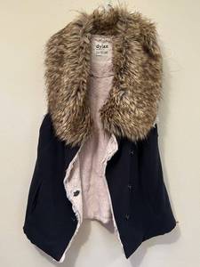 lot 61C image: C - Dylan Faux Fur Collar Sleeveless Vest