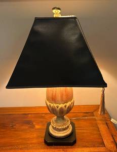 lot 73C image: SRLR - Traditional Table Lamp with Black Shade