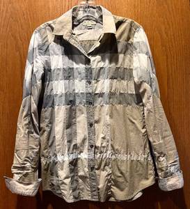 lot 38H image: MBR - Burberry London Small Patchwork Plaid Long Sleeve Shirt