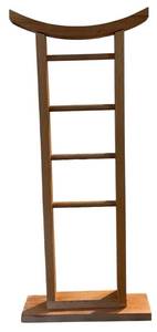 lot 150H image: MBR - Wooden Towel Rack Stand 37.5 H x 16 L