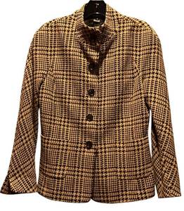 lot 187H image: MBR - Ellen Tracy Houndstooth Pattern Blazer Jacket Size 4