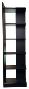 lot 188H image: UO - Black 5-Shelf Modern Bookcase
