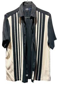 lot 195H image: UBR - Nat Nast Luxury Originals Short Sleeve Button-Up Shirt Size M