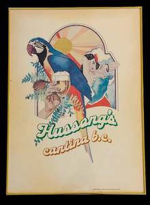 lot 231H image: LL - Framed Hussongs Cantina B.C. Art Print by John Ramos