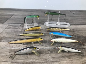 lot 219 image: Lot of 10 Collectible Rapala Fishing Lures