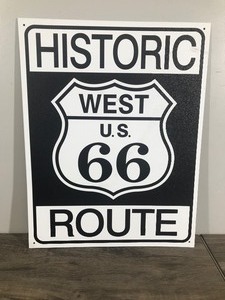lot 228 image: Route 66 Metal Sign