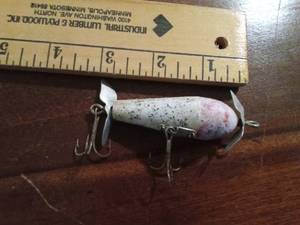 lot 55 image: Vintage Heddon Baby Torpedo fishing lure