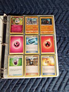lot 37 image: Binder of 90 Pokmon trading cards