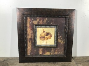 lot 256 image: Silvia Vassileva Autumn Leaf Framed Picture
