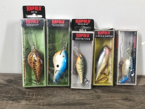 lot 264 image: 5 - Rapala Fishing Lures with Boxes - see description for more info