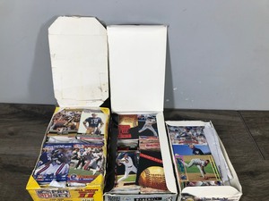 lot 282 image: 3 Boxes of Football and Baseball Cards
