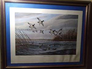lot 67 image: Bluebills in The Channel signed print by Rhynard KLINGBEIL - 292600